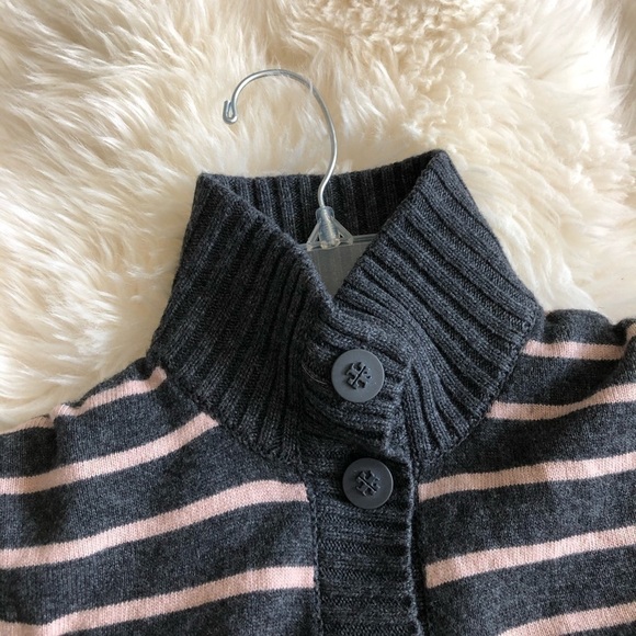 Tory Burch Stripe Wool Cashmere Button Sweater XS - Picture 9 of 9